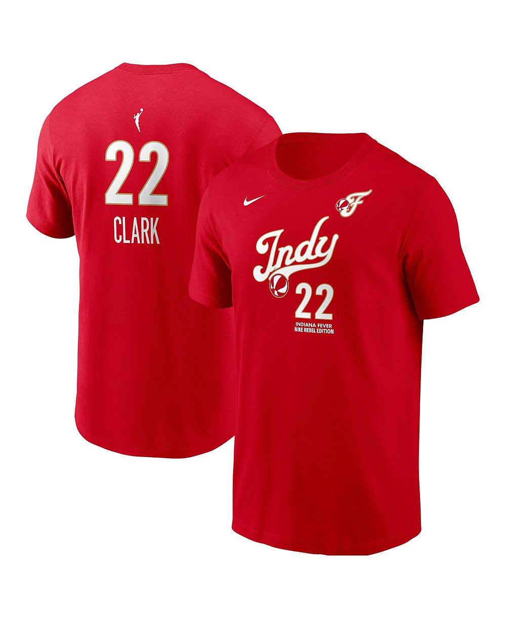 Мужская футболка Nike Caitlin Clark Red Indiana Fever Rebel Edition