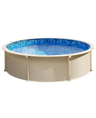INOLAIT 18-ft Round Above Ground Pool Liner Unibead for Steel-Sided Pools with 52in Wall