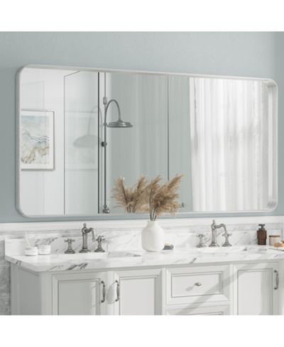 Apmir зеркало для ванной из закаленного стекла и алюминиевого сплава Brushed Silver 72" x 36"