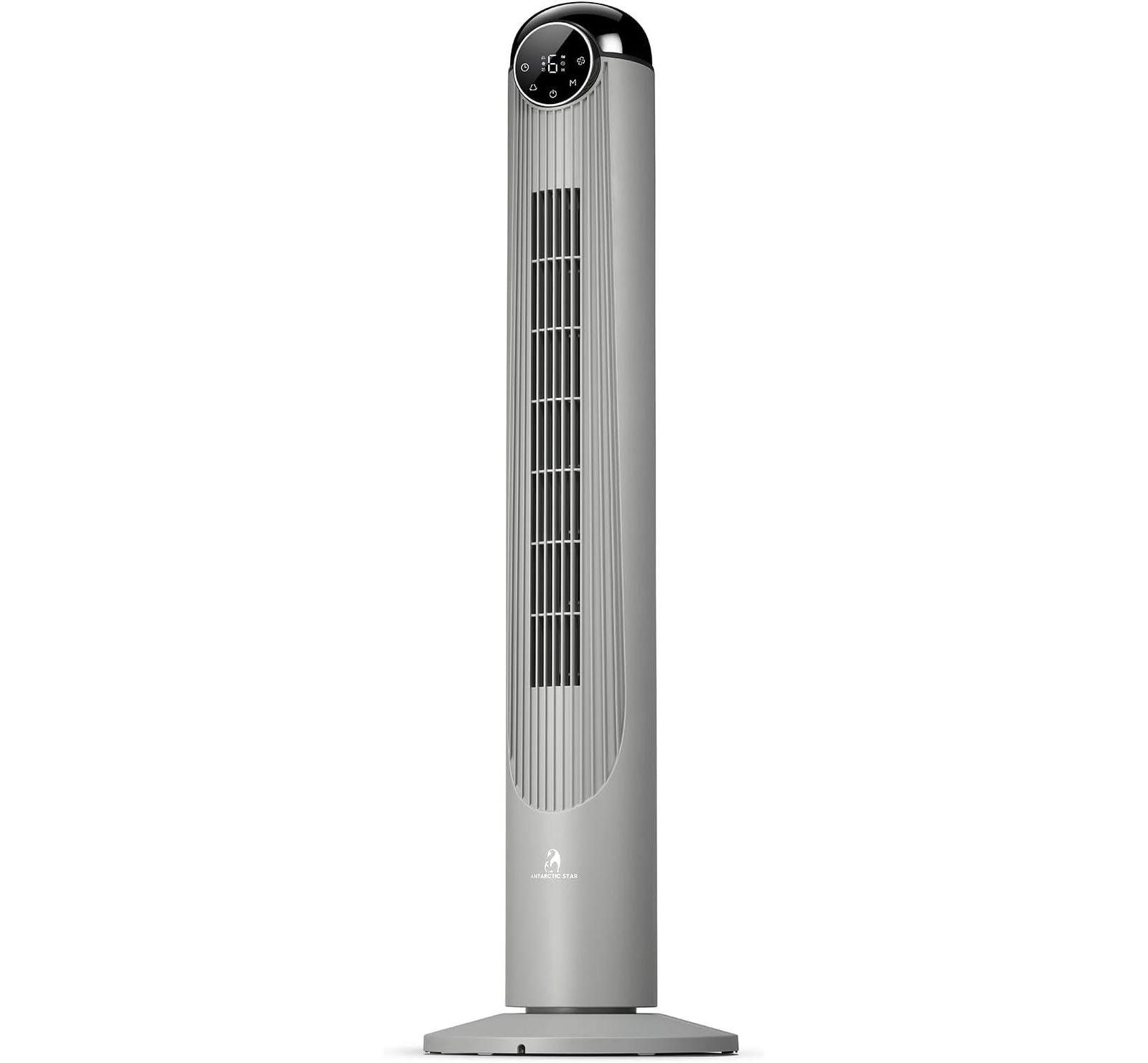 Antarctic Star 42-Inch Quiet Oscillating Tower Fan with Remote and Washable Grille