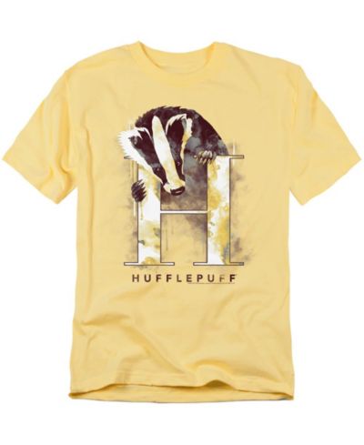 Harry Potter Men's Hufflepuff Watercolor Crest T Shirt