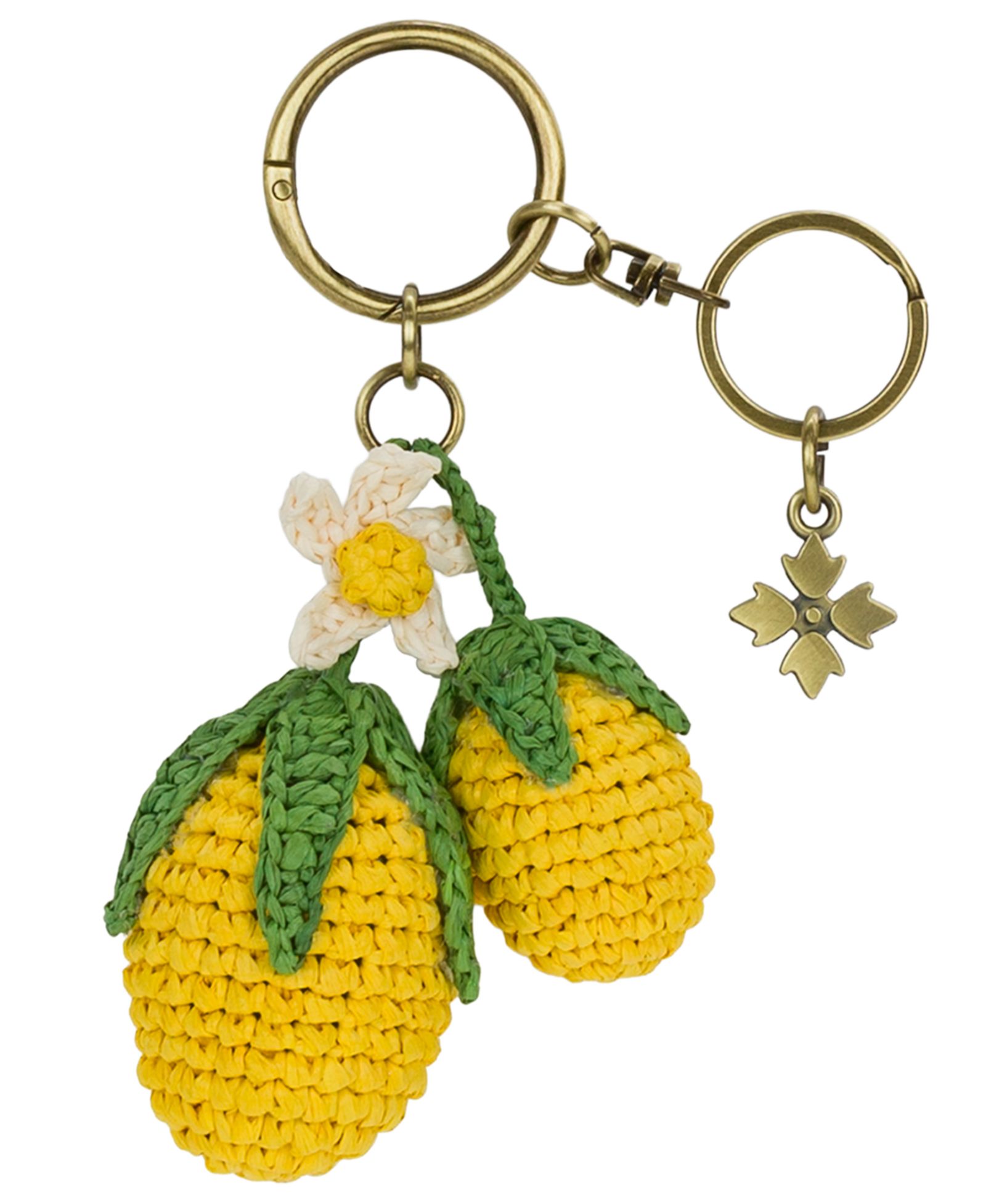 Брелок для сумки Patricia Nash Raffia Lemon