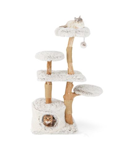 COZITO Cat Tree 53 inch Premium Branch Wooden with Jute Posts