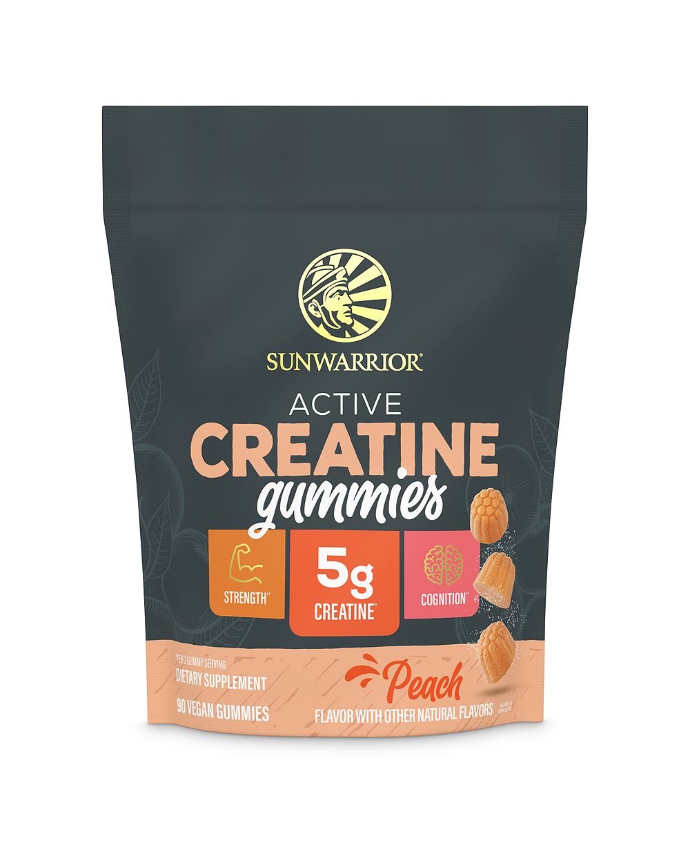 Sunwarrior Active жевательные мармеладки с креатином, Peach, 90 шт, 5g Creatine