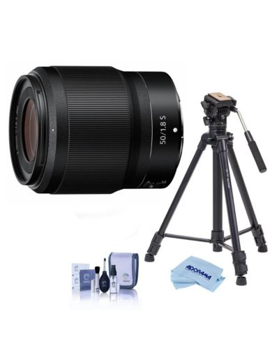 Объектив Nikon NIKKOR Z 50mm f/1.8 S для беззеркальных камер Z, комплект с штативом Slik U8800L