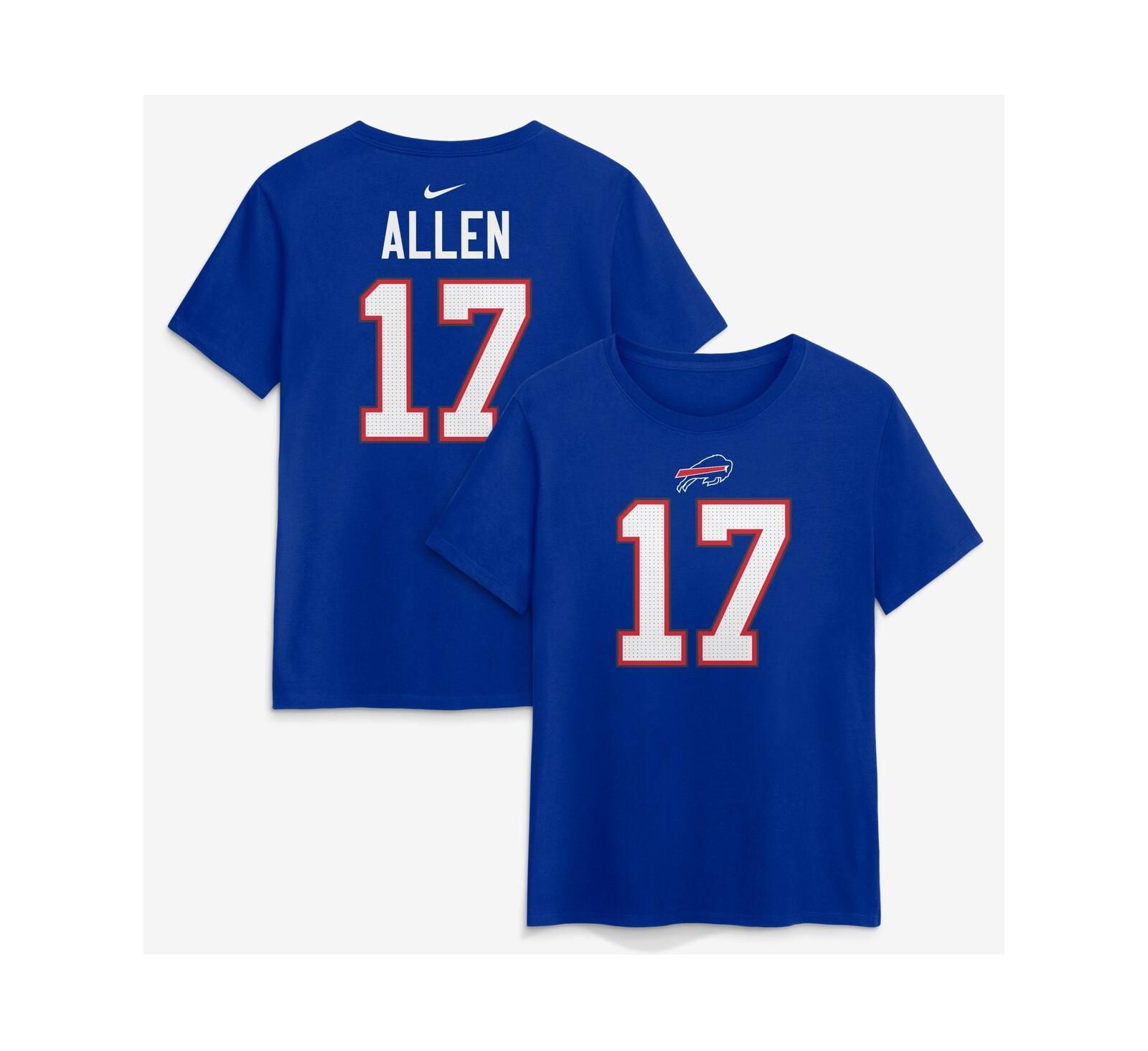 Женская футболка Nike Josh Allen Royal Buffalo Bills Player Name & Number