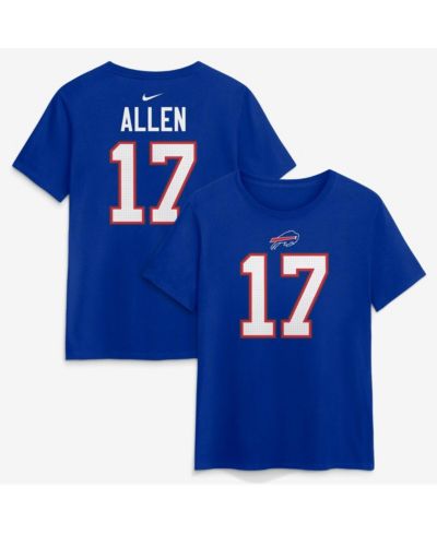 Nike Women's Josh Allen Royal Buffalo Bills Player Name & Number T-Shirt