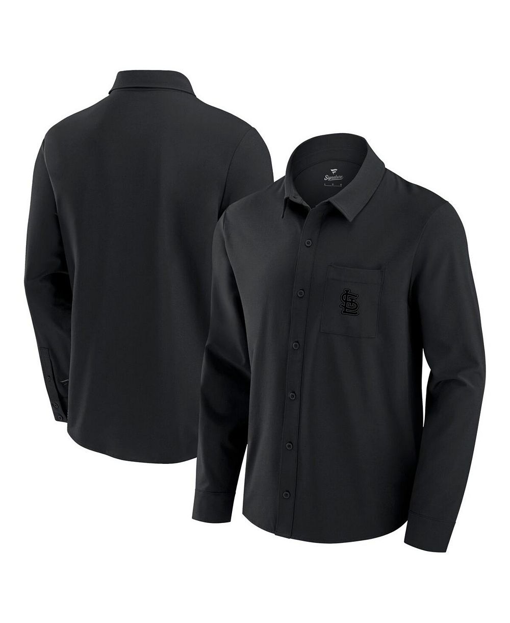 Fanatics Мужская рубашка St. Louis Cardinals Front Office Long Sleeve Button-Up Black