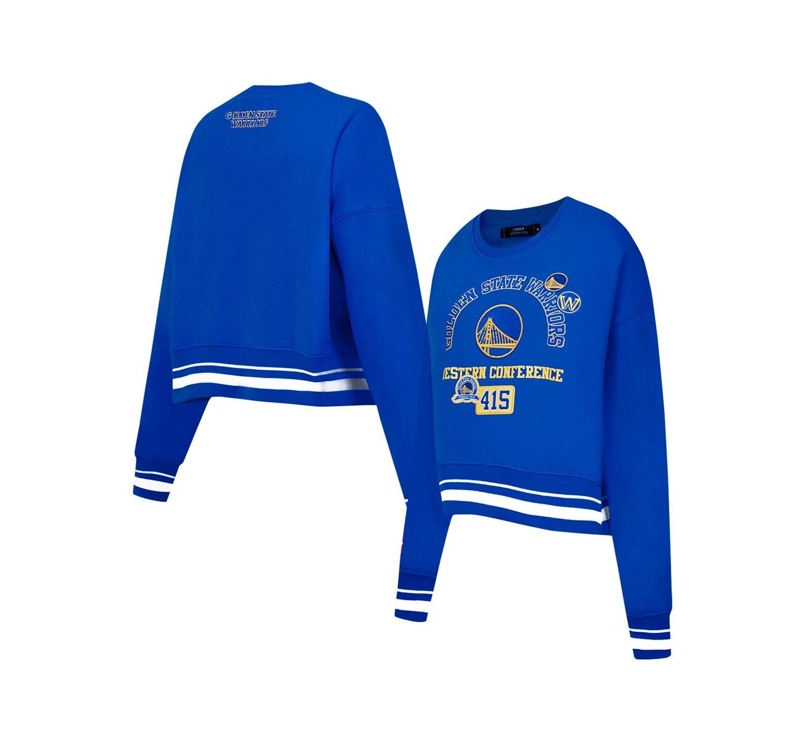Pro Standard Женский укороченный свитшот Area Code Royal Golden State Warriors
