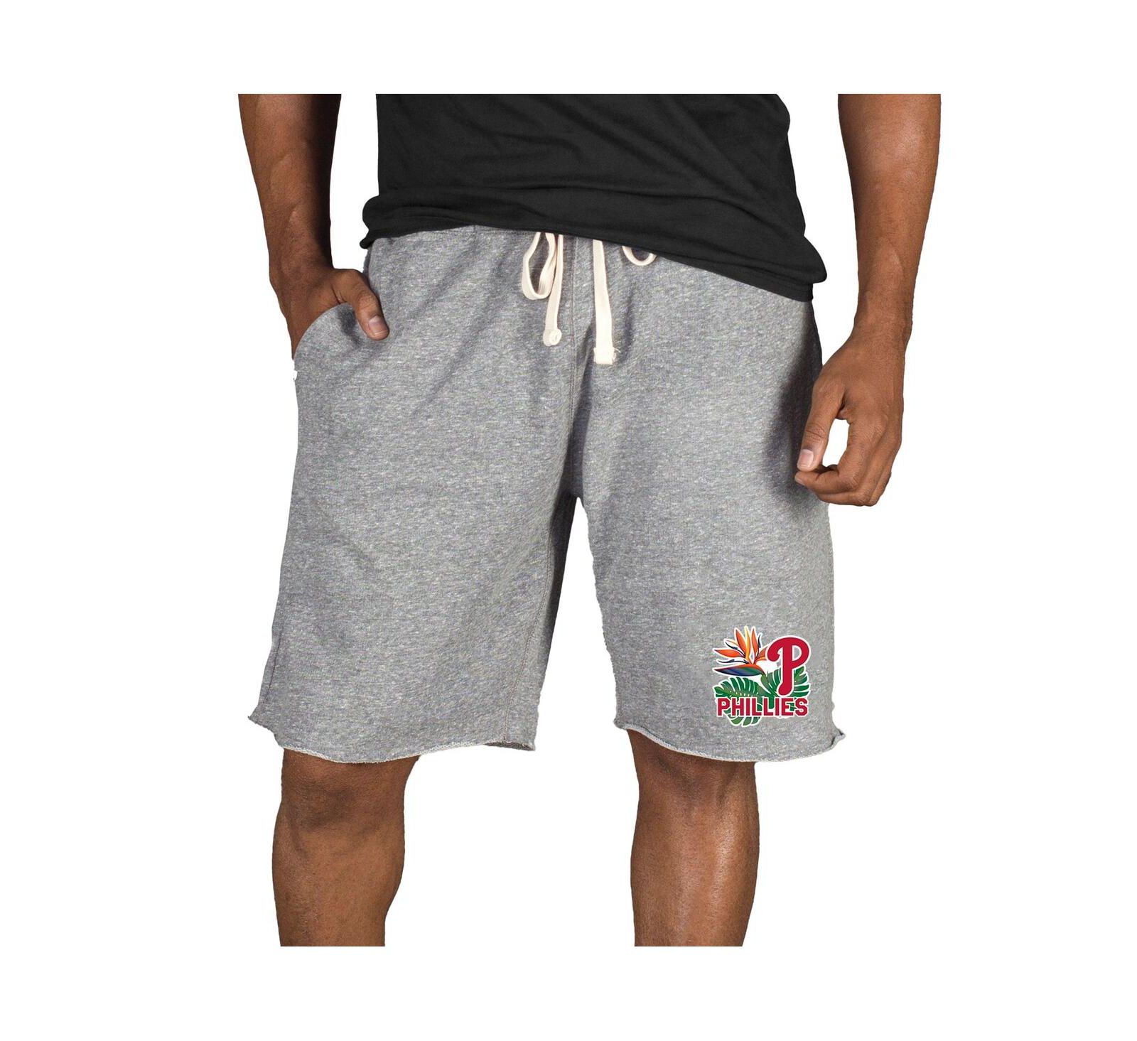 Мужские шорты Concepts Sport Gray Philadelphia Phillies Mainstream Tri-Blend