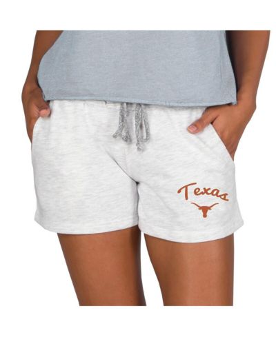 Женские шорты Concepts Sport Texas Longhorns из французского терри и трикотажа, цвет Ash