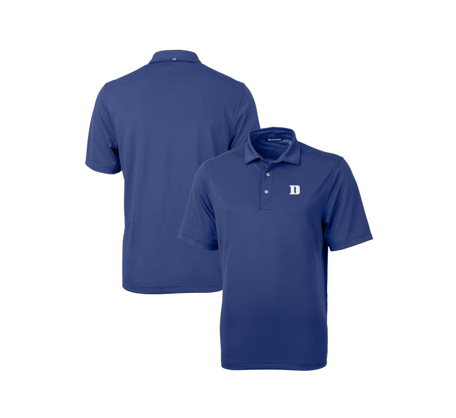 Мужская рубашка-поло Cutter & Buck Royal Duke Blue Devils Virtue Eco Pique DryTec