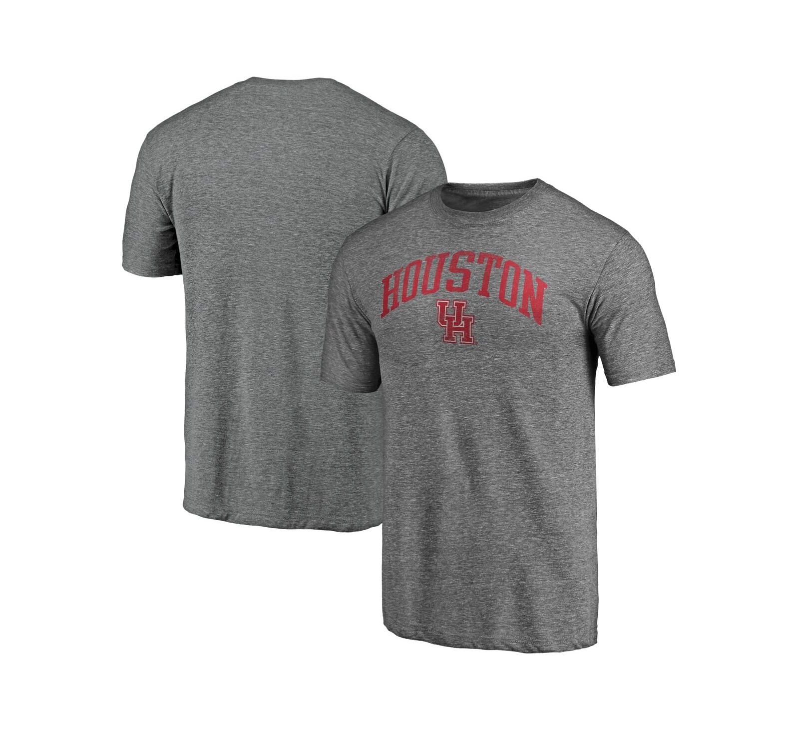 Мужская футболка Fanatics Mto Label Heather Gray Houston Cougars Arched City Tri-Blend