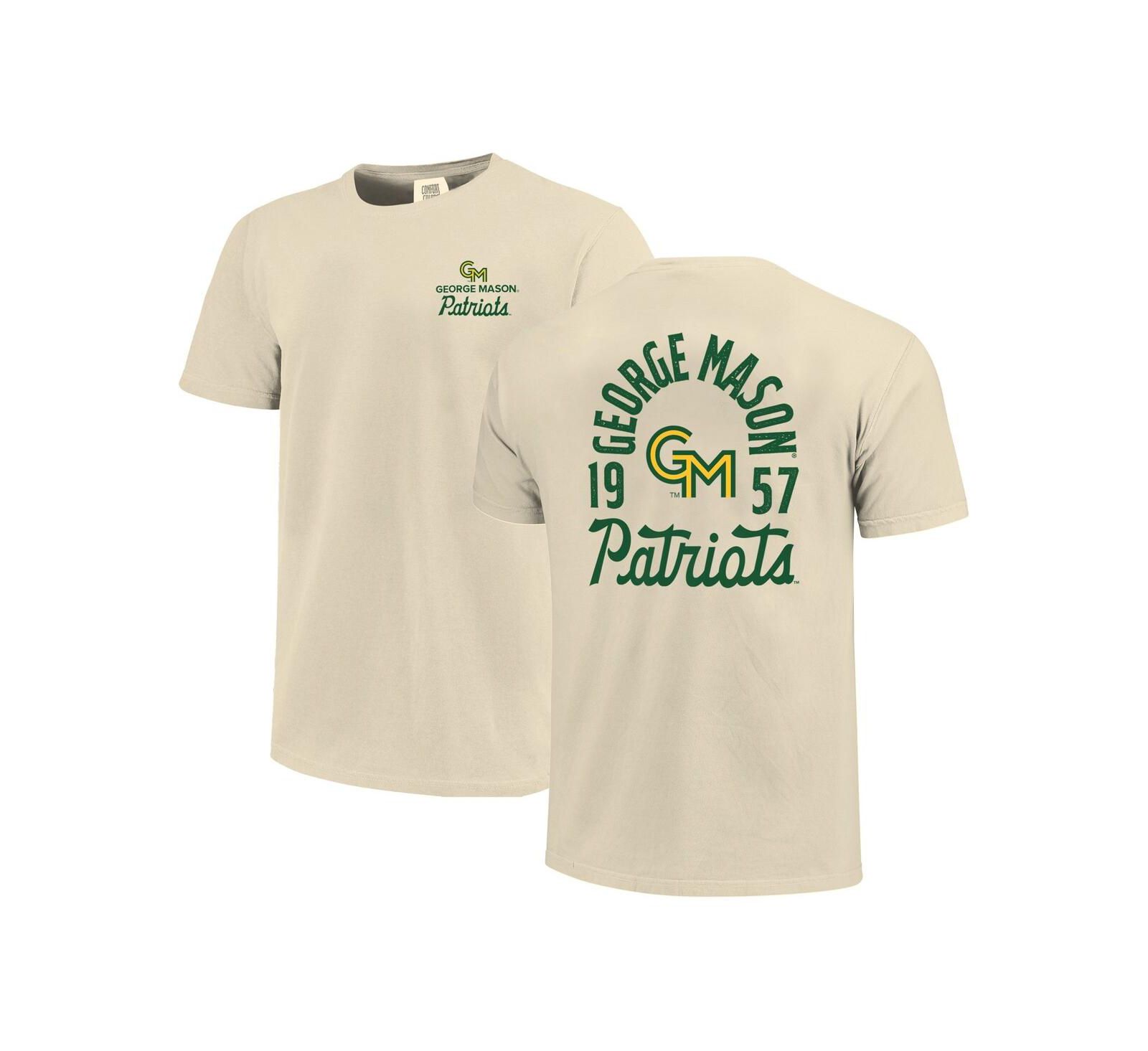 Мужская футболка Image One Cream George Mason Patriots Comfort Colors с принтом маскота