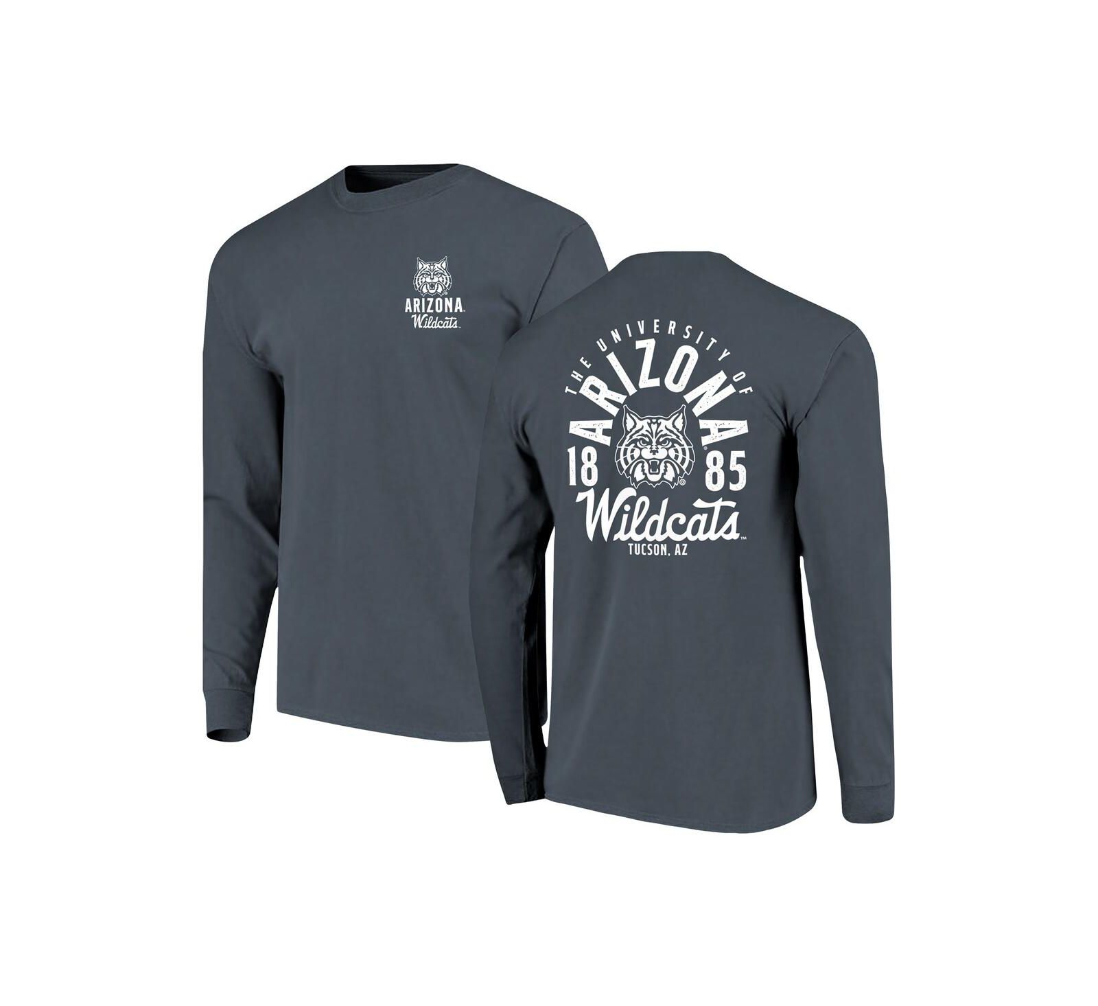 Мужская футболка Image One Navy Arizona Wildcats Comfort Colors с длинным рукавом