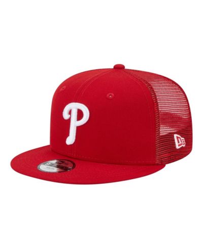 New Era кепка-тракер 9FIFTY Philadelphia Phillies для детей и подростков, красная