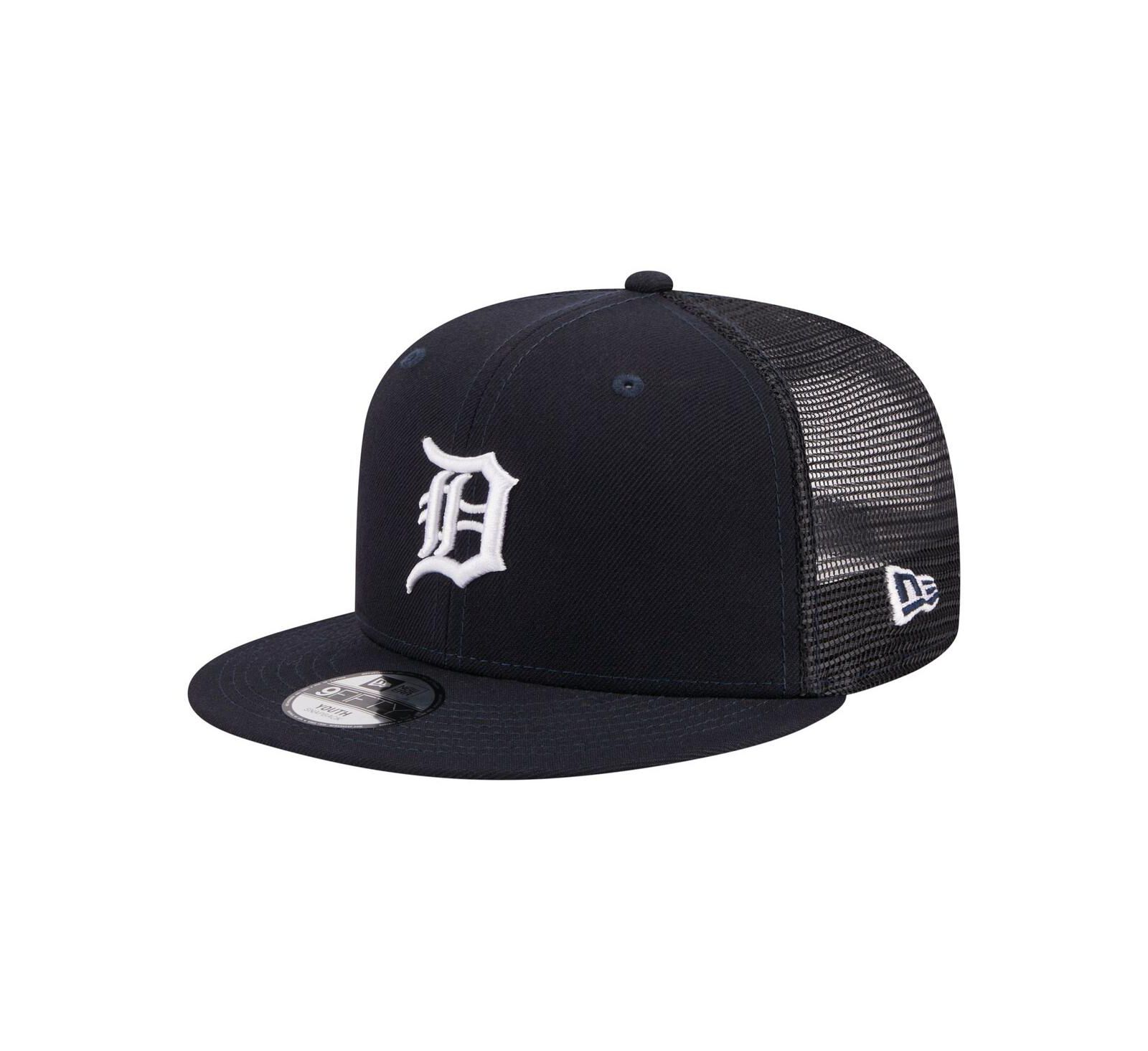 Кепка-тракер New Era Big Boys and Girls Navy Detroit Tigers 9FIFTY