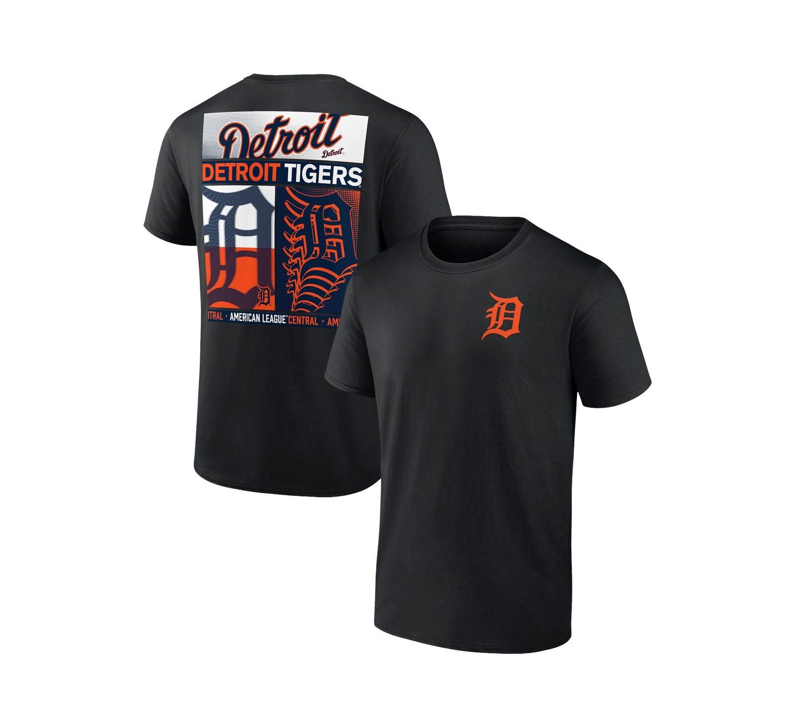 Мужская футболка Fanatics Profile Black Detroit Tigers Big & Tall Two-Sided Graphic