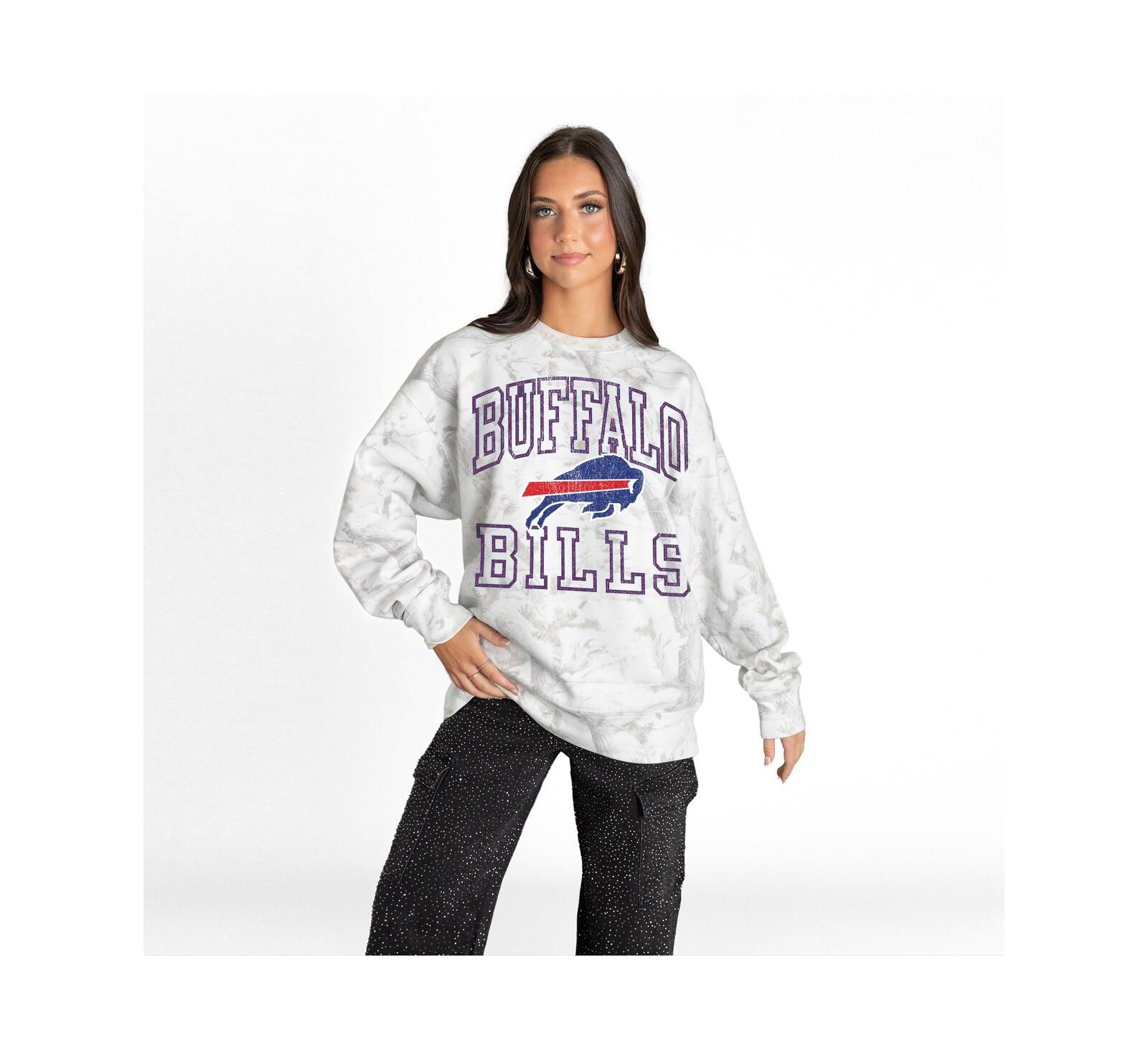 Gameday Couture свитшот Women's Arctic Camo Buffalo Bills Whiteout Oversized Premium Fleece