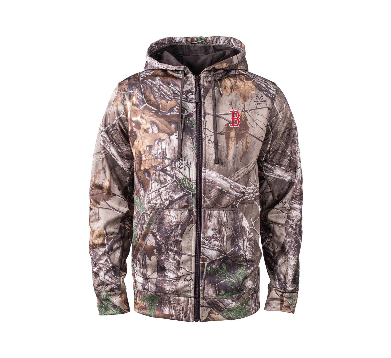 Худи Dunbrooke Мужское Camo Boston Red Sox Trophy Realtree Full-Zip