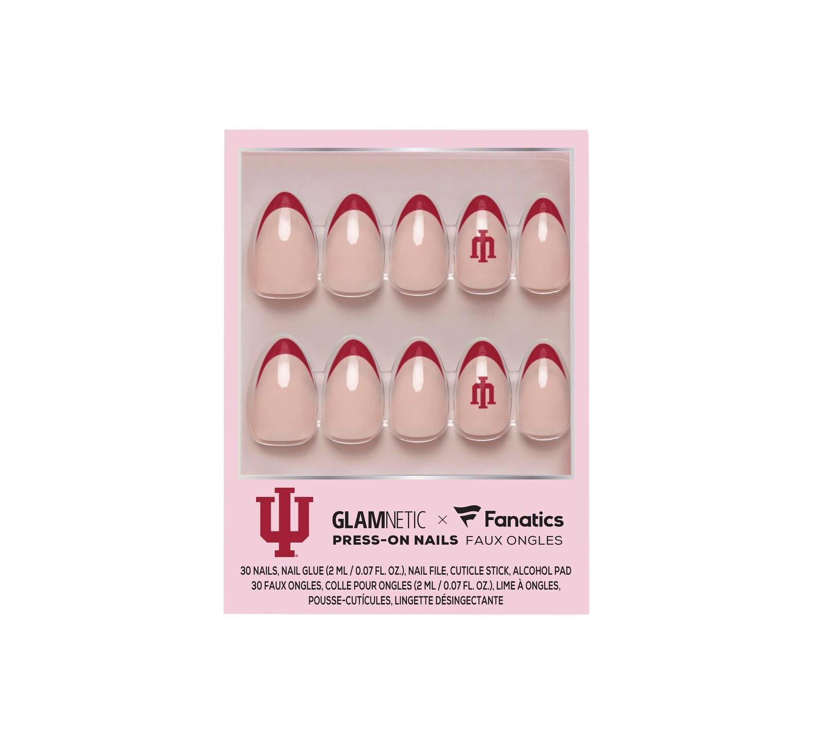 Wincraft x Fanatics Indiana Hoosiers набор для маникюра Glamnetic