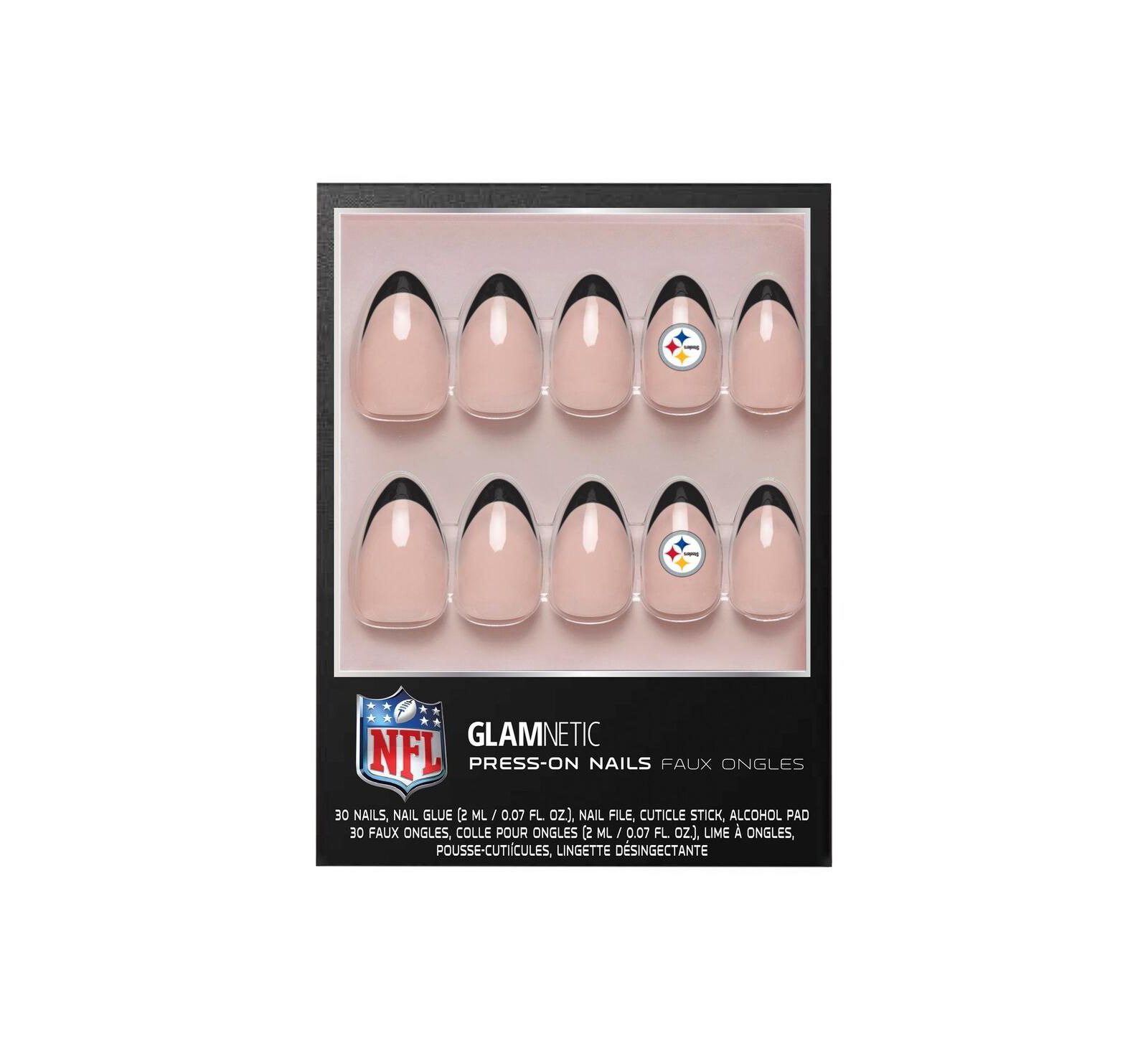 Набор для маникюра Wincraft Glamnetic x Fanatics Pittsburgh Steelers