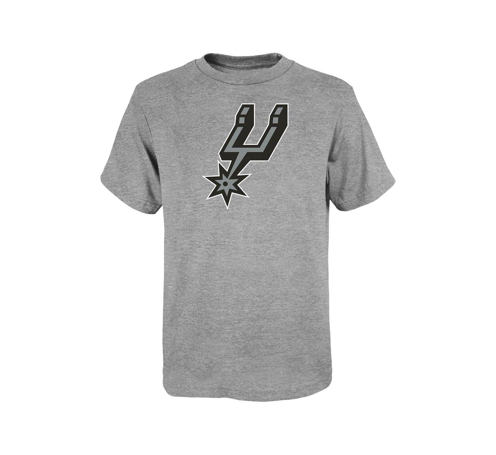 Outerstuff Футболка для мальчиков и девочек San Antonio Spurs Primary Logo, серая
