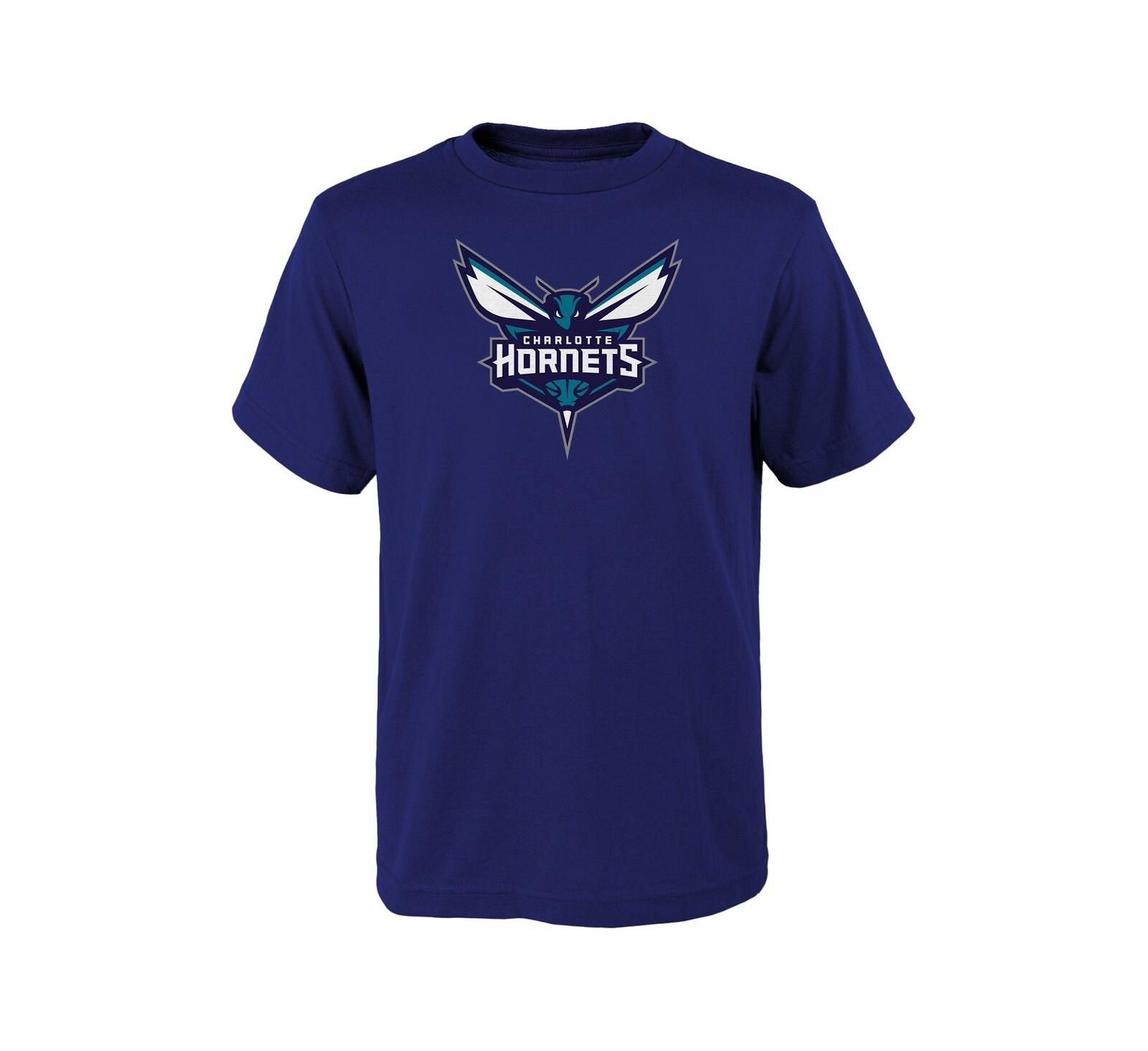 Outerstuff Детская футболка Charlotte Hornets Purple с основным логотипом