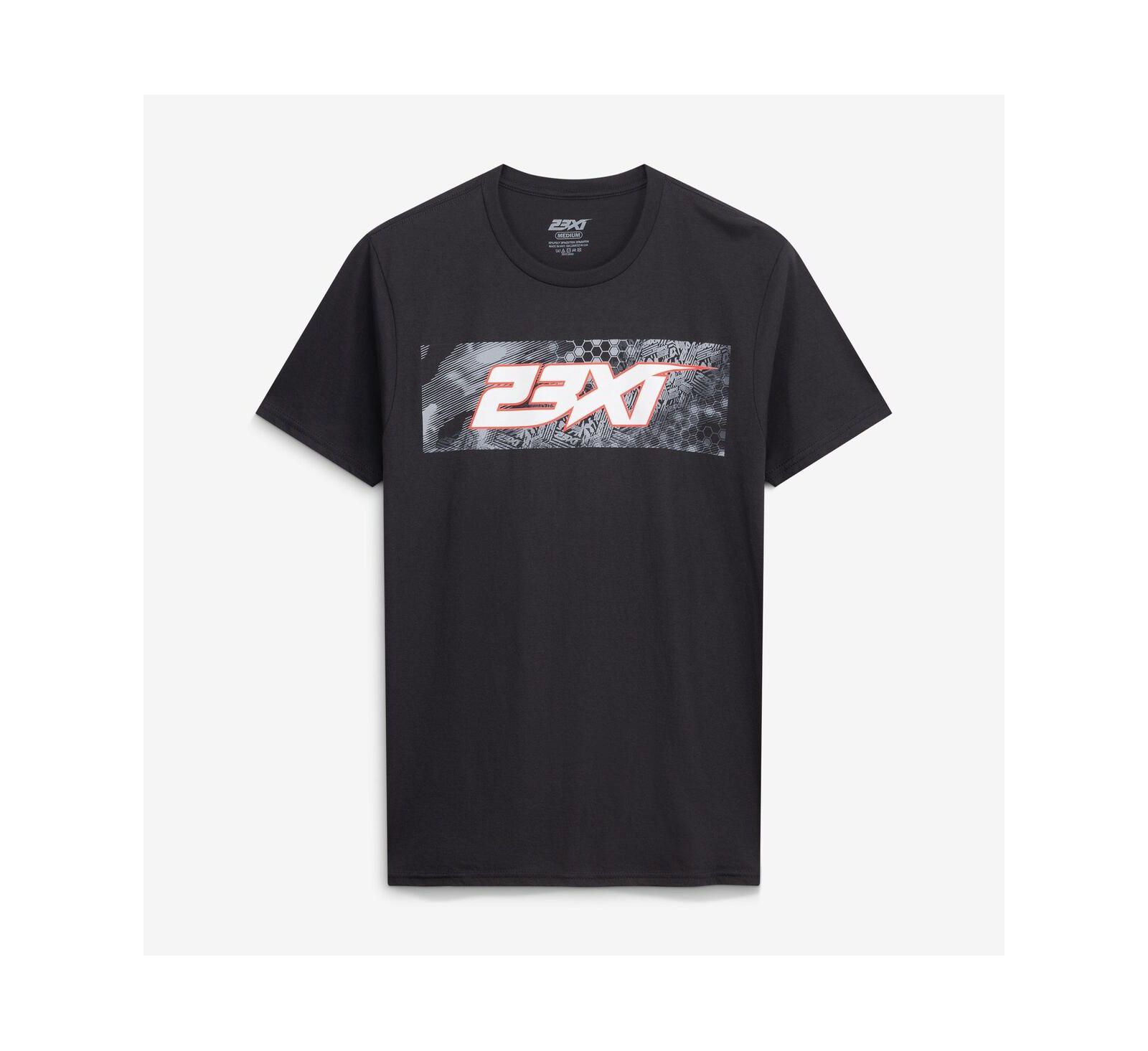 Мужская футболка 23xi Racing Black 2026 Team Tri-Blend