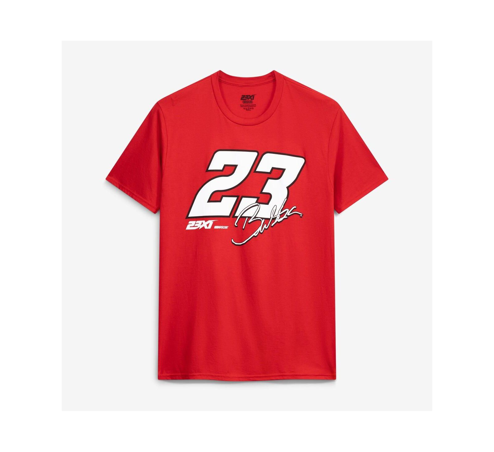 Мужская футболка 23xi Racing Bubba Wallace 23 Tri-Blend, красная