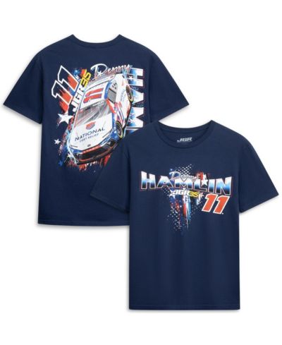 Joe Gibbs Racing Team Collection Men's Navy Denny Hamlin 11 Debt Relief T-Shirt