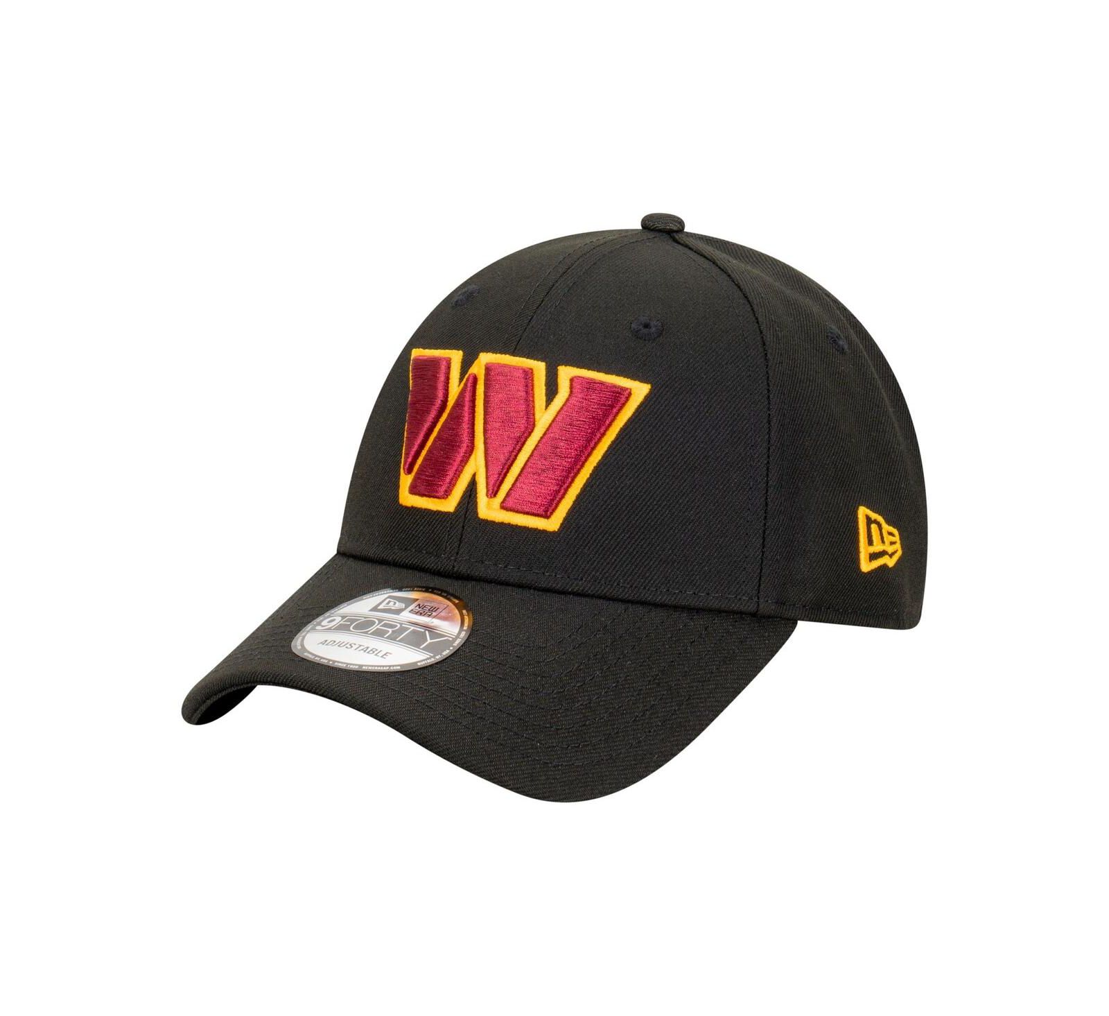 New Era Men's Black Washington Commanders Core Team 9FORTY Adjustable Hat