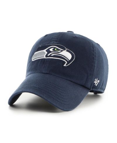 '47 Brand Preschool College Navy Seattle Seahawks Clean Up Adjustable Hat