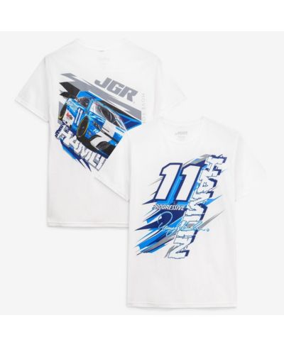 Joe Gibbs Racing Team Collection Мужская белая футболка Denny Hamlin 11 Progressive