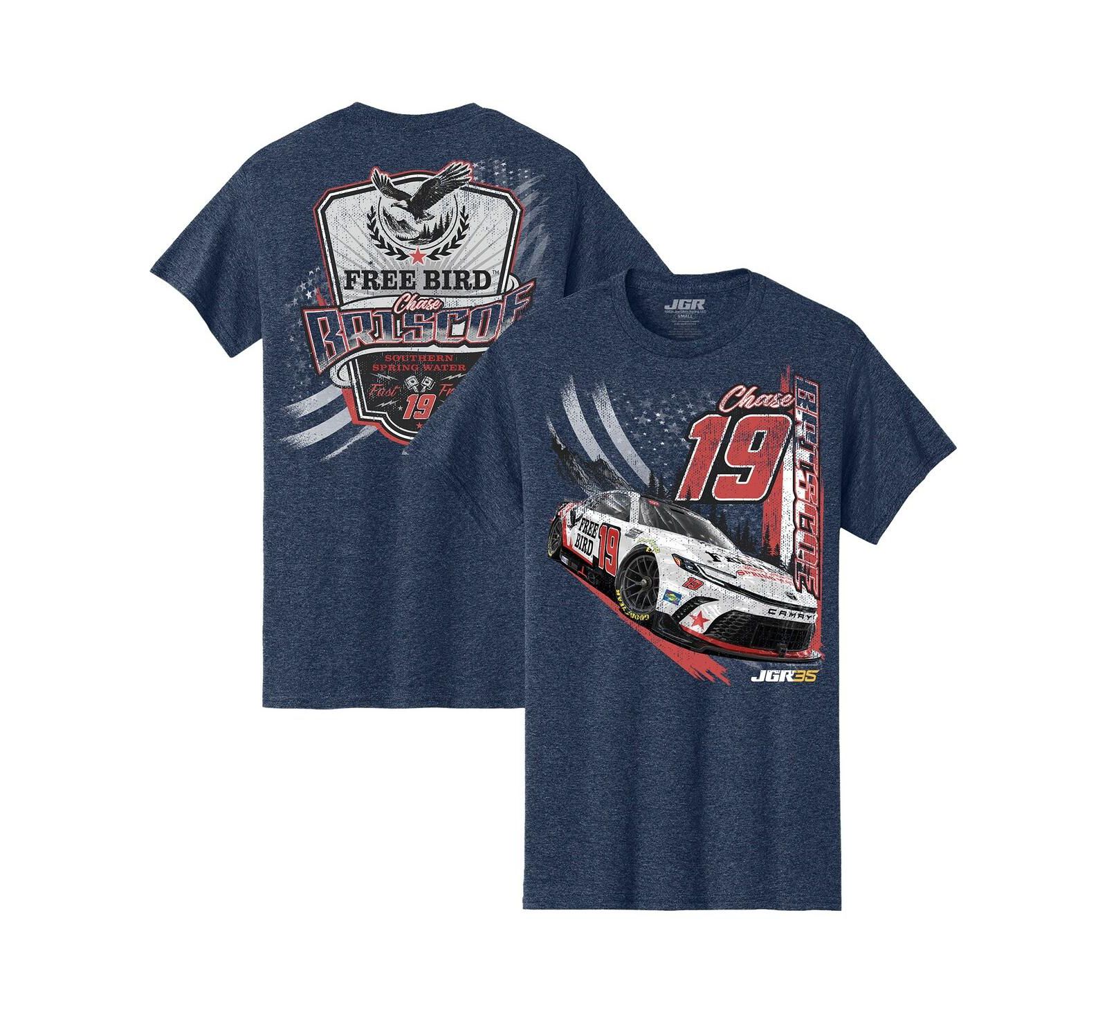 Мужская футболка Joe Gibbs Racing Team Collection Chase Briscoe 19 Free Bird Southern Spring Water Car