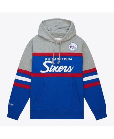Mitchell & Ness Мужское худи Philadelphia 76ers Fleece Head Coach Royal