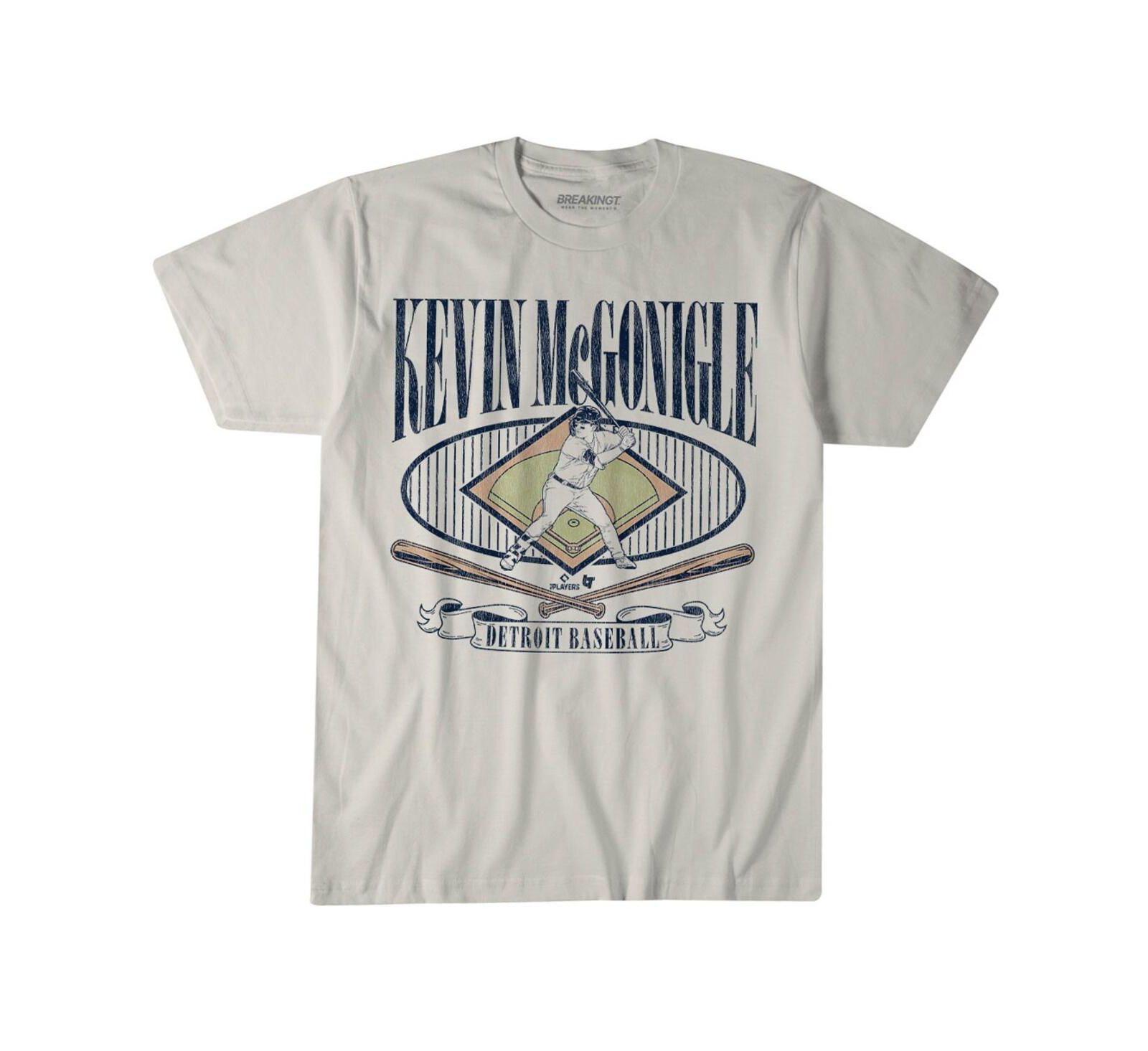 BreakingT Men's and Women's Kevin McGonigle Cream Detroit Tigers T-Shirt