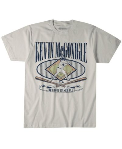 BreakingT Men's and Women's Kevin McGonigle Cream Detroit Tigers T-Shirt