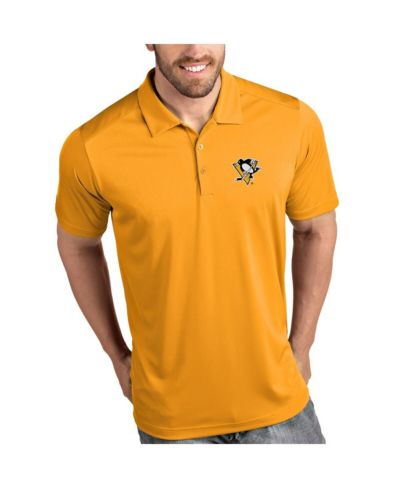Antigua Men's Gold Pittsburgh Penguins Tribute Polo Shirt