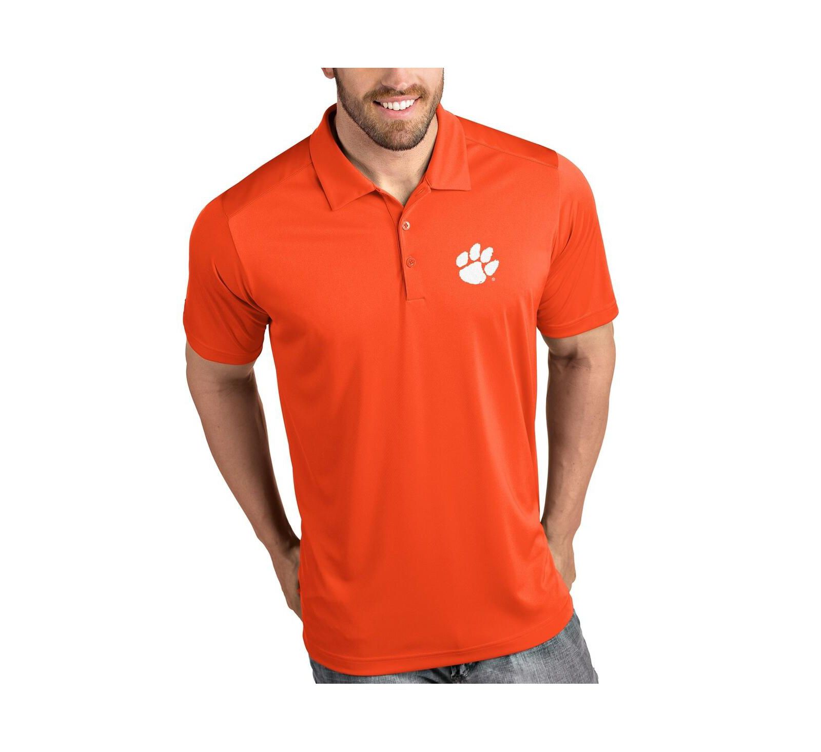 Antigua Мужская рубашка-поло Clemson Tigers Tribute