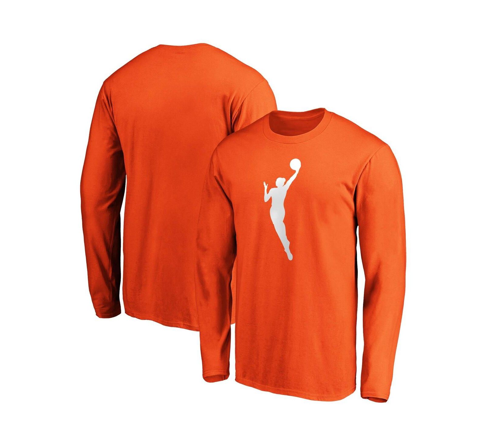 Fanatics Men's Orange WNBA Primary Logo Long Sleeve T-Shirt