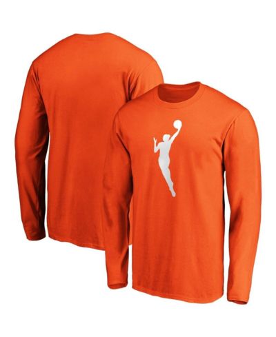 Мужская футболка Fanatics WNBA Primary Logo, оранжевая, с длинным рукавом