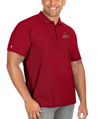 Antigua Men's Red St. Louis Cardinals Big & Tall Legacy Pique Polo Shirt