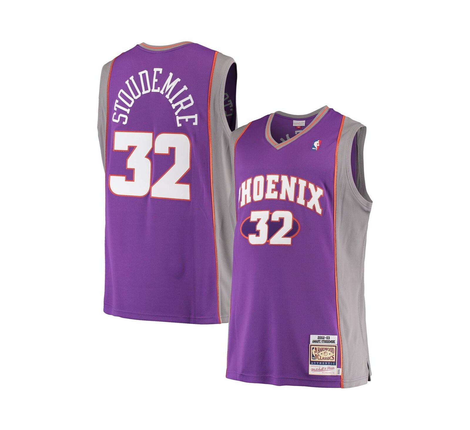 Джерси Mitchell & Ness Men's Amar'e Stoudemire Purple Phoenix Suns Hardwood Classics Authentic