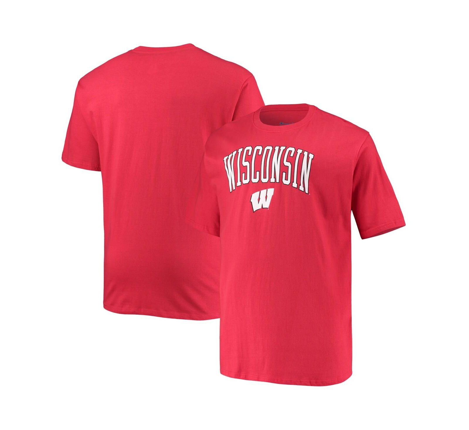 Мужская футболка Champion Wisconsin Badgers Big & Tall