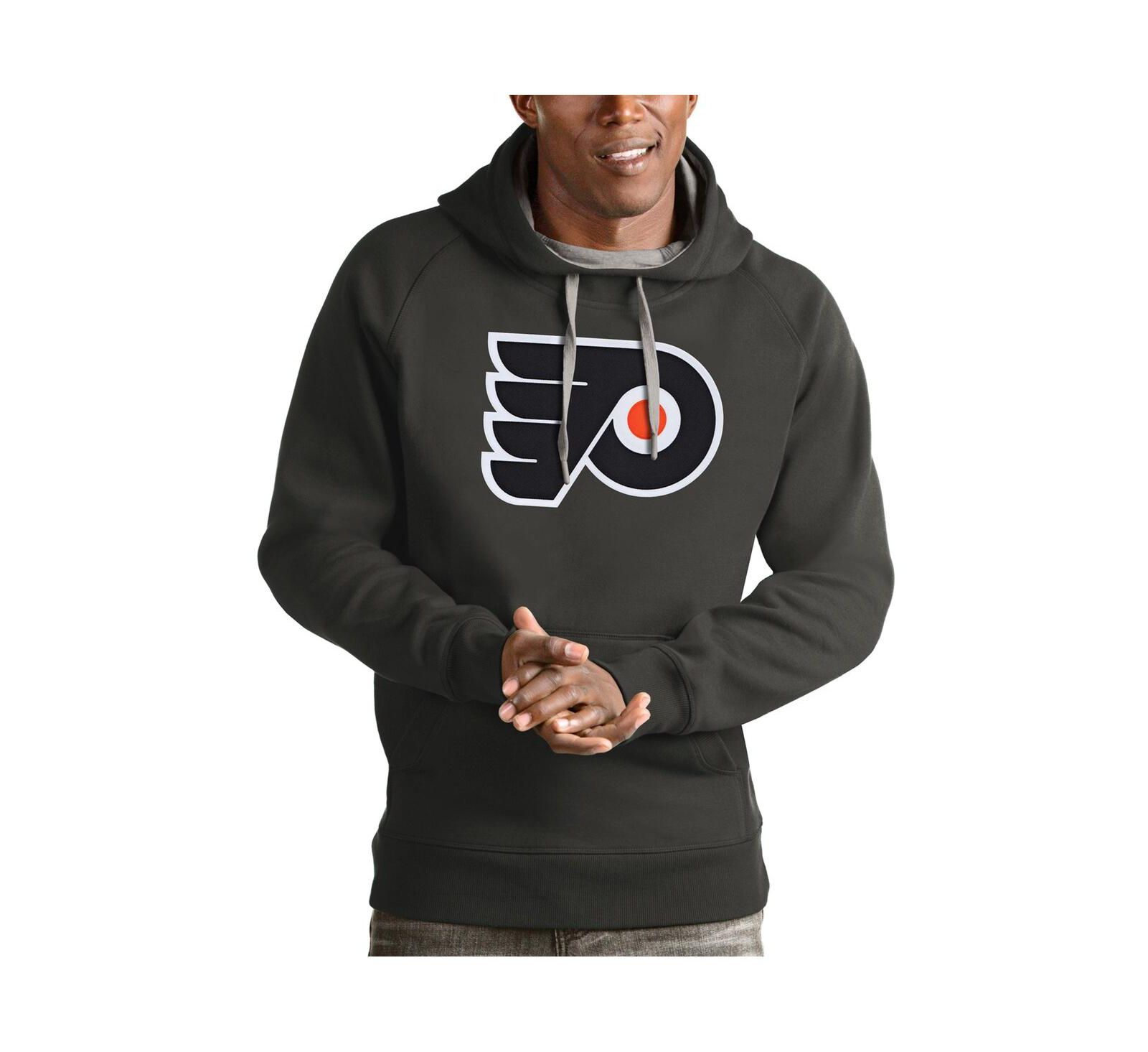 Antigua Мужское худи Victory с логотипом Philadelphia Flyers Charcoal