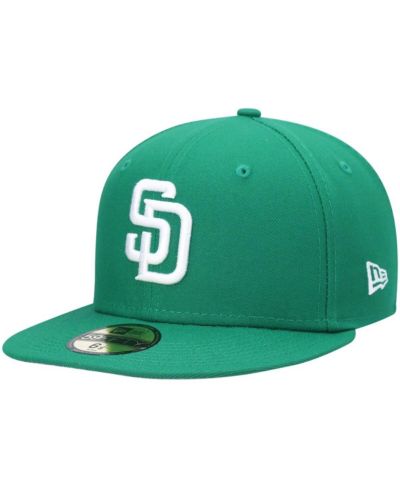 New Era Men's Kelly Green San Diego Padres White Logo 59FIFTY Fitted Hat