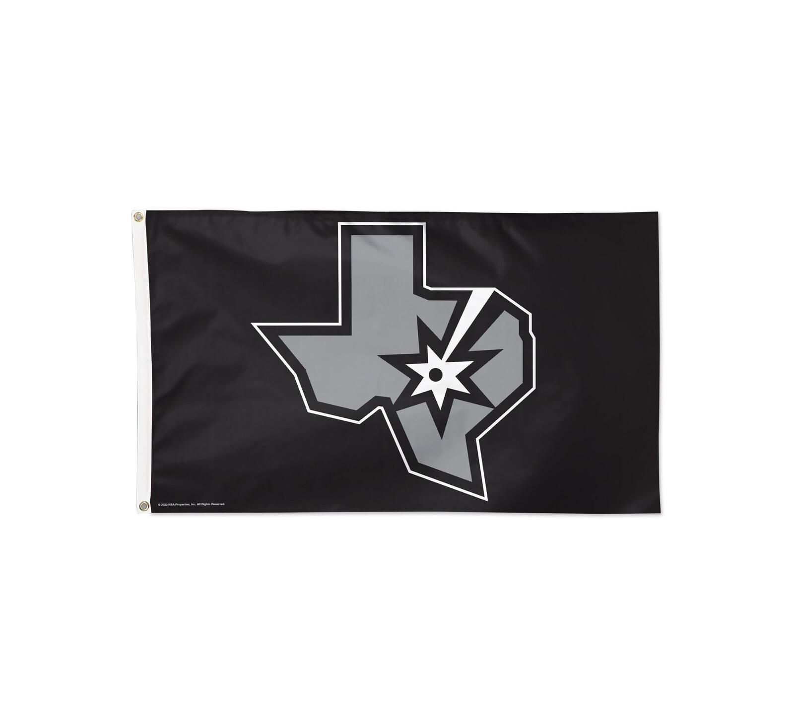 Wincraft San Antonio Spurs 3' x 5' Single-Sided Deluxe Secondary Team Logo Flag