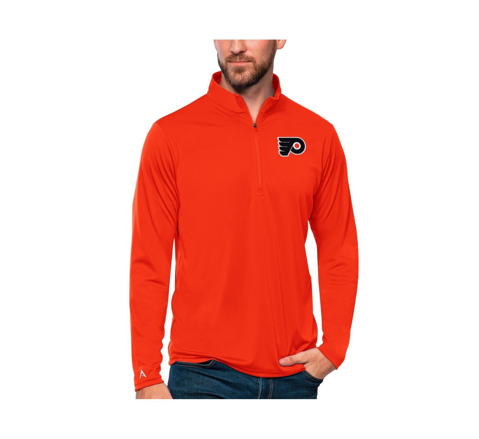 Мужская ветровка Antigua Philadelphia Flyers Tribute Quarter-Zip