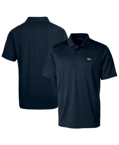 Cutter & Buck Men's Navy Denver Broncos Prospect Textured Stretch Polo Shirt